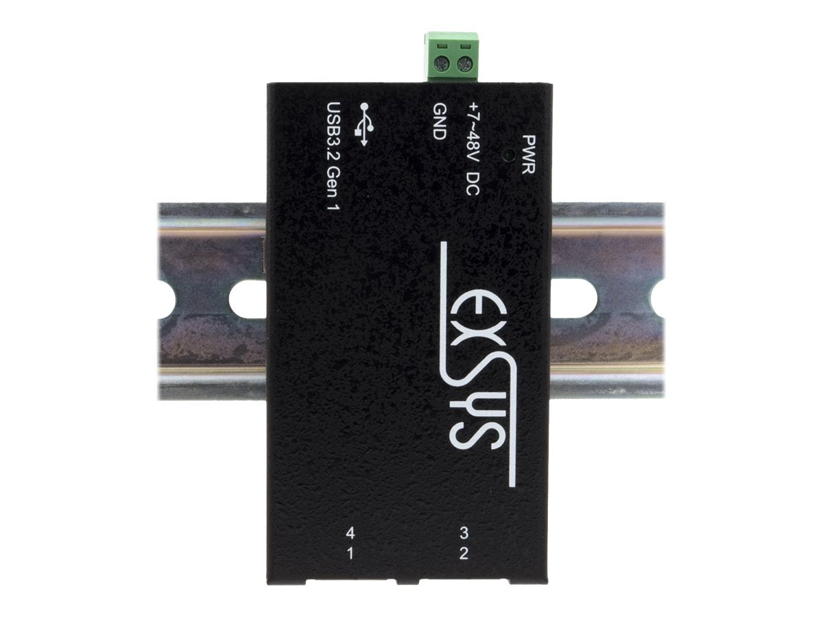 EXSYS EX-1181HMS 4 Port USB 3.2 Gen1 HUB Rückansicht