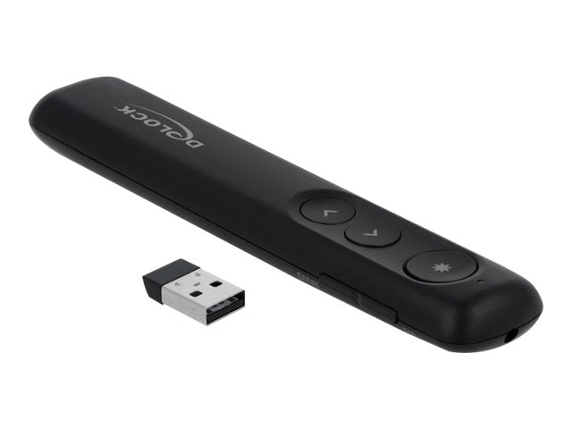 DELOCK USB Laser Presenter schwarz - Vorderansicht