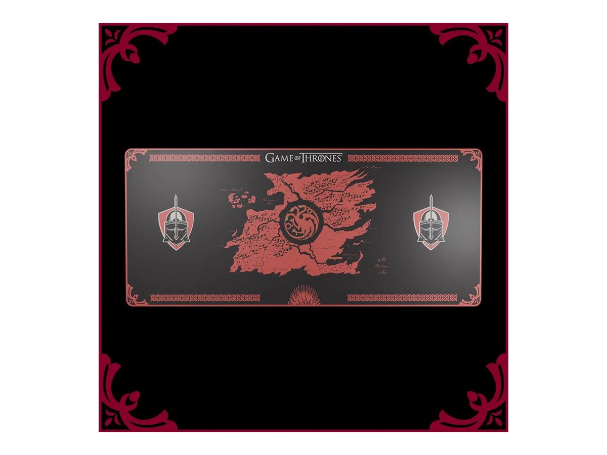LEXIP X GAME OF THRONES Black Lights XXL Mousepad Vorderansicht