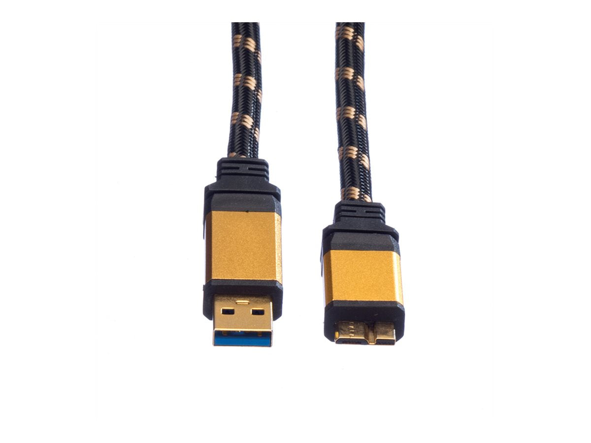 SECOMP ROLINE GOLD USB3.0 Kb A-MicroB ST/ST 0 8 Detailansicht