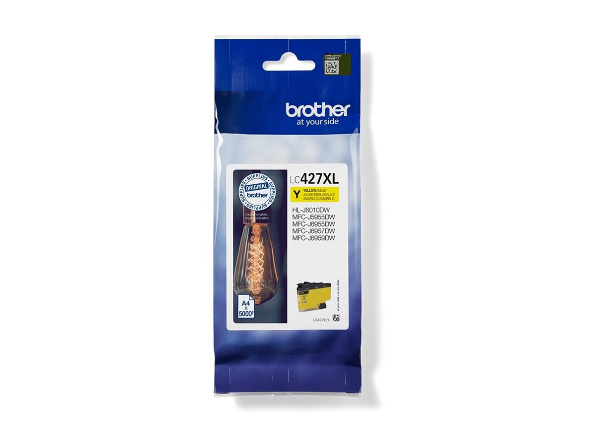 BROTHER LC-427XLY Gelbe Tintenpatrone Vorderansicht