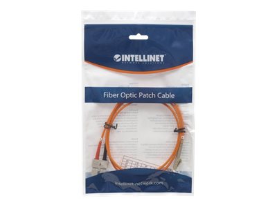 INTELLINET LWL Kabel LC/SC OM1 1m orange - Vorderansicht