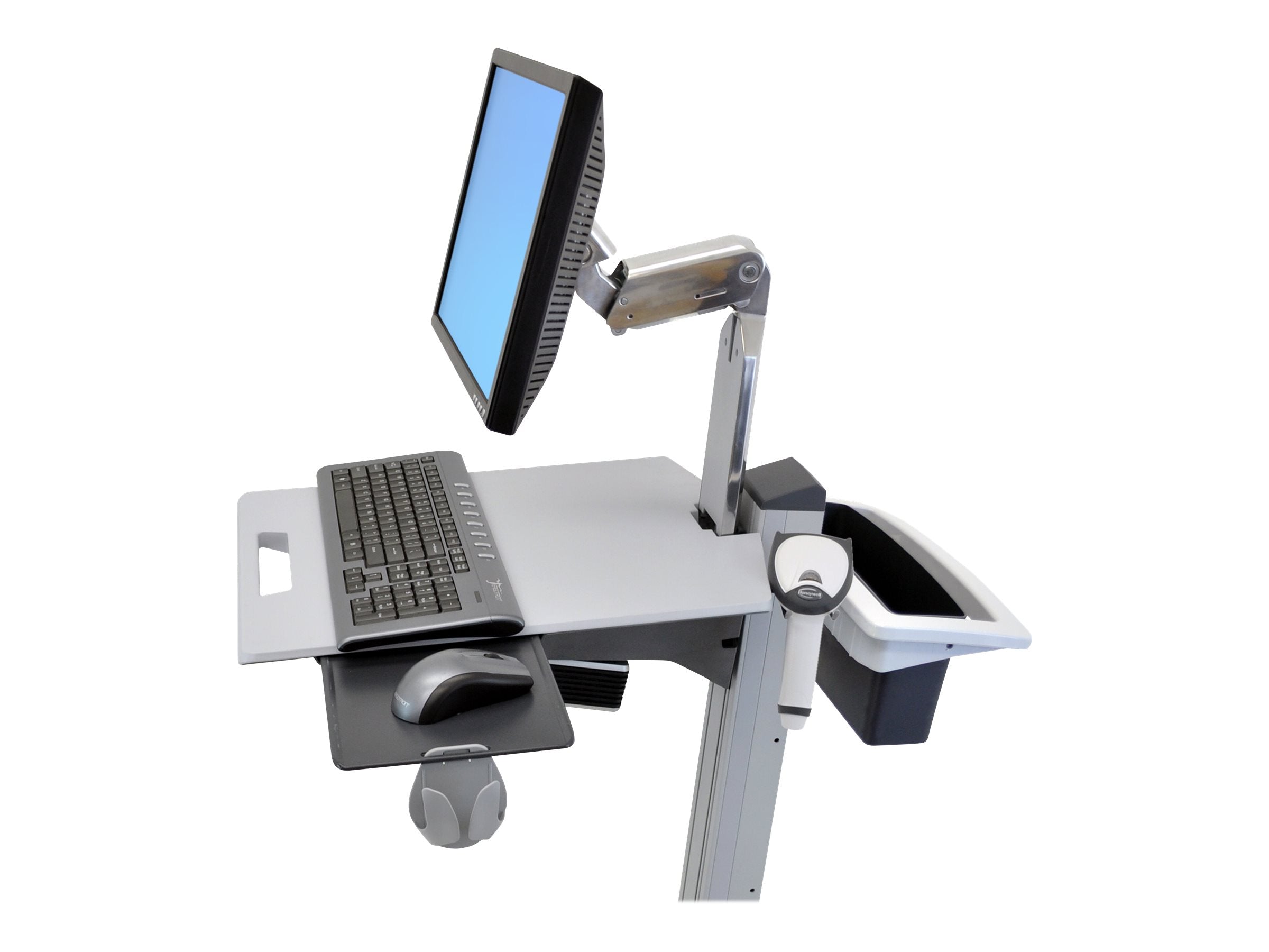 ERGOTRON Handgriff- und Korb-Kit Neo-Flex LCD-Wagen Vorderansicht
