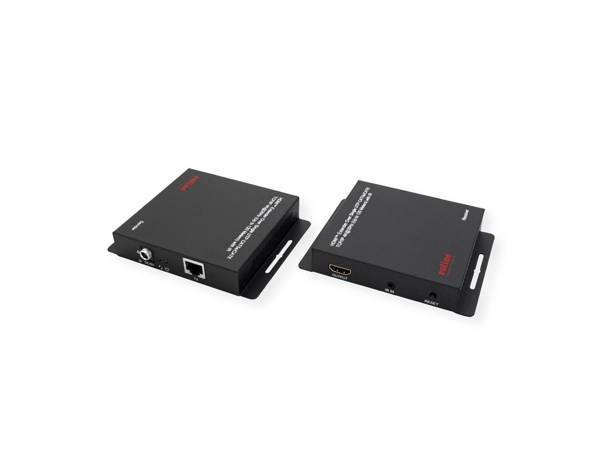 ROLINE HDMI Verlängerung über IP 4K30Hz 120m mit IR - Vorderansicht