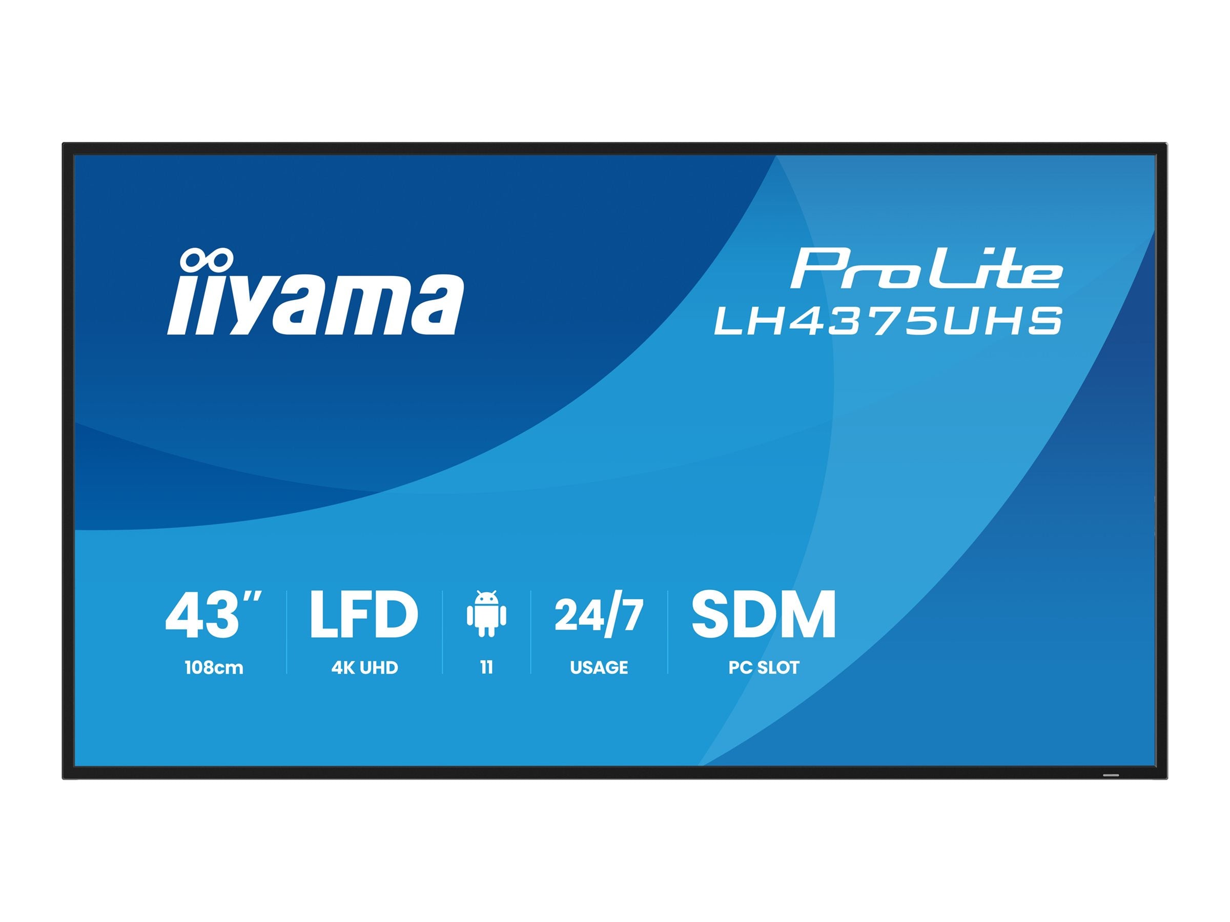 IIYAMA LH4375UHS-B2AG LCD-Display Vorderansicht