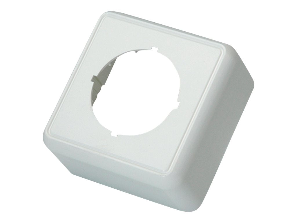 TELEGÄRTNER Aufputzrahmenset f. AMJ45 Dose alpinweiss