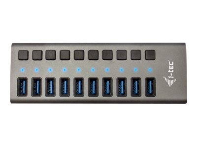 I-TEC USB 3.0 Charging HUB 10port Anschlussansicht