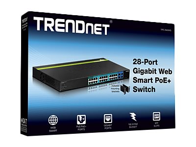 TRENDNET TPE-2840WS 28-Port POE+ Switch Verpackung