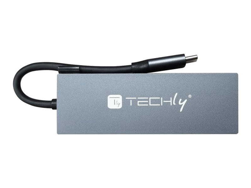 TECHLY Hub USB-C 4 in 1 - Vorderansicht
