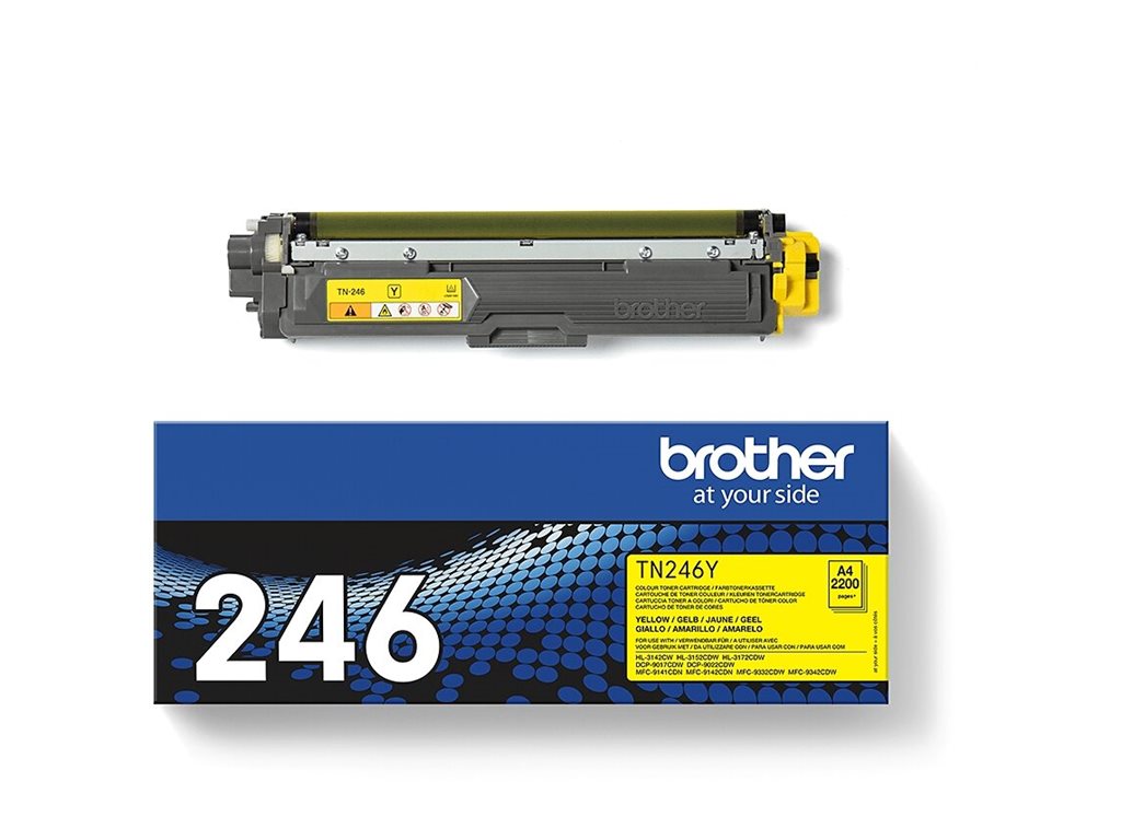 BROTHER TN246Y Toner yellow Verpackung