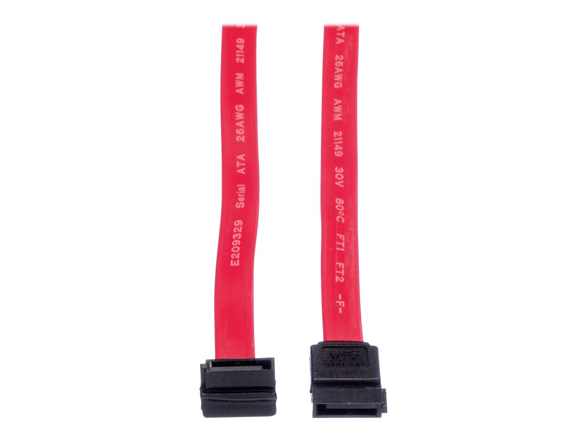 VALUE Internes Festplattenkabel SATA 3,0 Gbit/s gewinkelt 0,5m Vorderansicht
