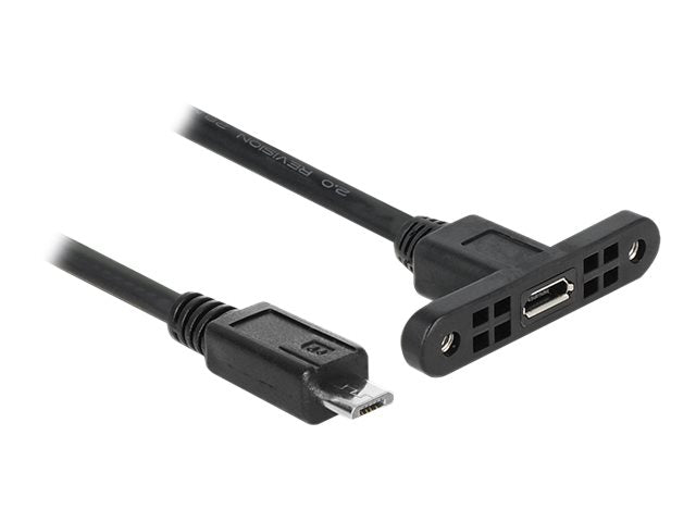 DELOCK Kabel USB 2.0 Micro-B Buchse zum Einbau - Vorderansicht