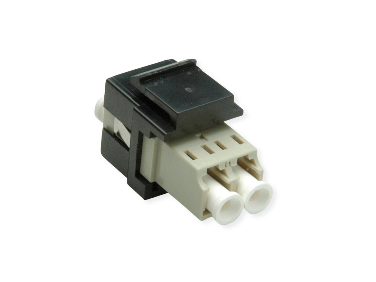 ROLINE Keystone LWL-Adapter LC/LC Duplex Multimode OM2 - Detailansicht