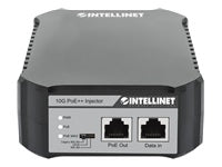 INTELLINET 10G PoE++ Injektor ein 95 Watt-Port IEEE 802.3bt-konform 4PPoE Kunststoffgehäuse optionale Wandmontage