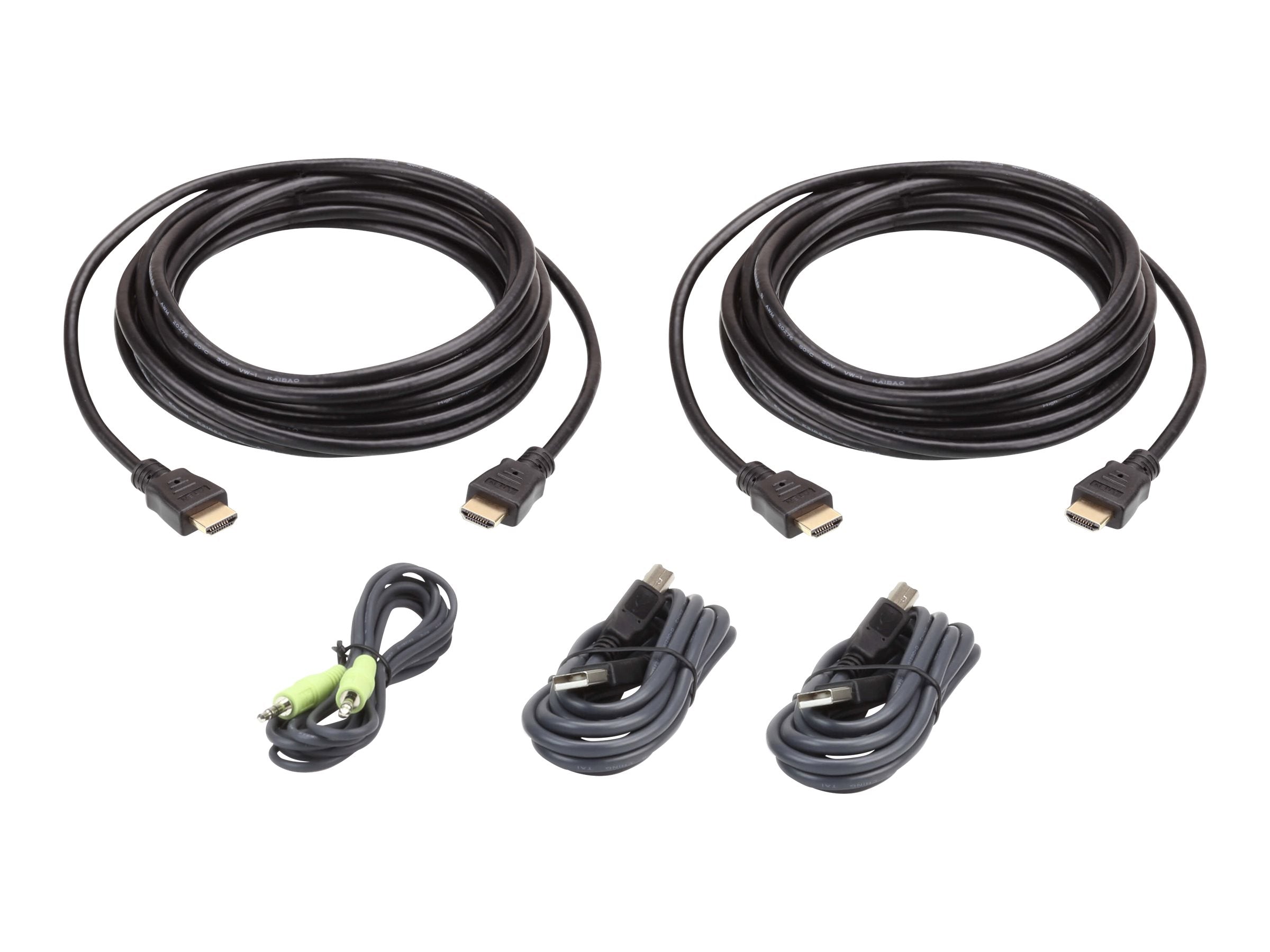 ATEN 2L-7D03UHX5 USB HDMI Dual Display Secure KVM Kabel Set - Vorderansicht