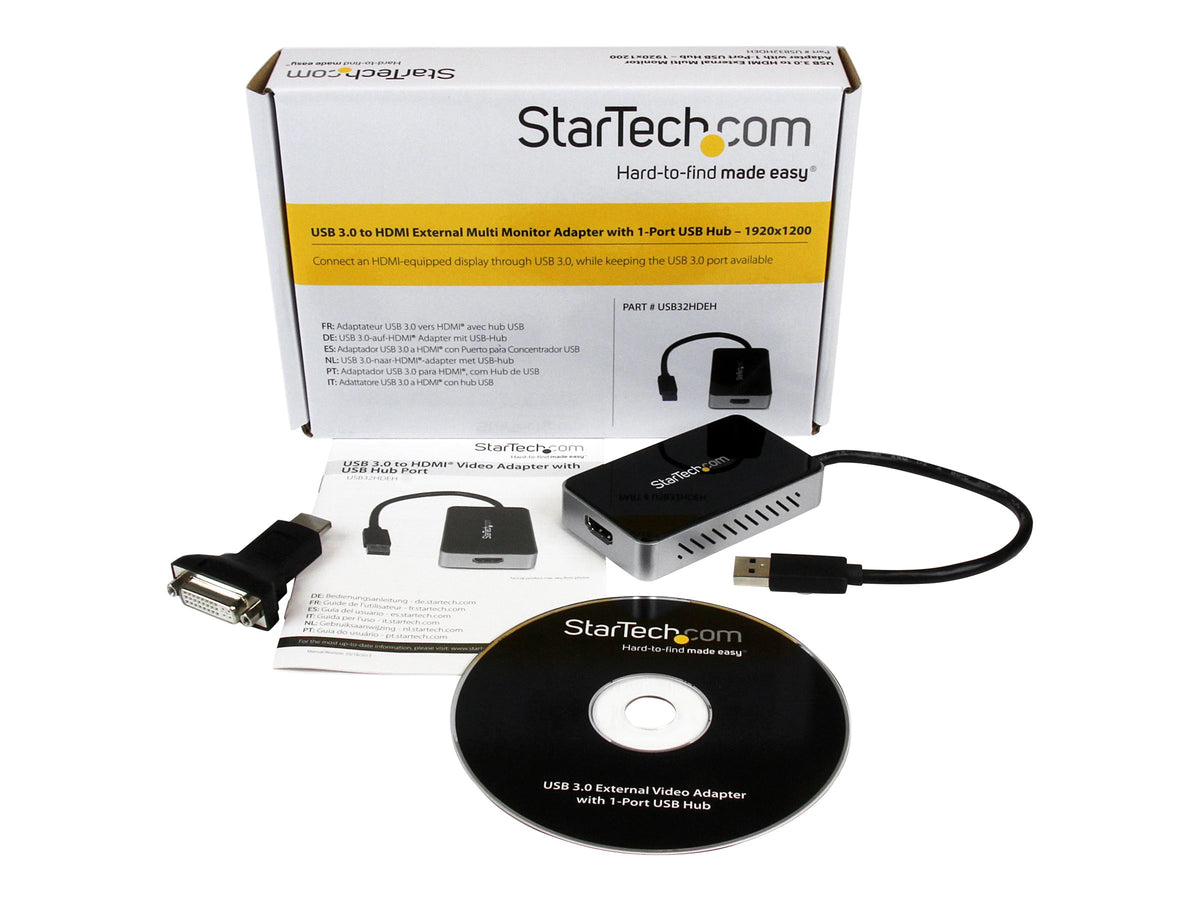 STARTECH.COM USB 3.0 Super Speed auf HDMI Multi Monitor-Adapter Rückansicht
