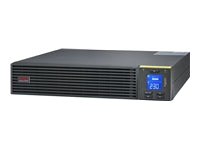 APC Easy UPS On-Line UPS Rack AC 220/230/240V 1800Watt 2000VA 1-phase lead acid USB serial oc 4 PFC 2U Europe BK RAL 7010