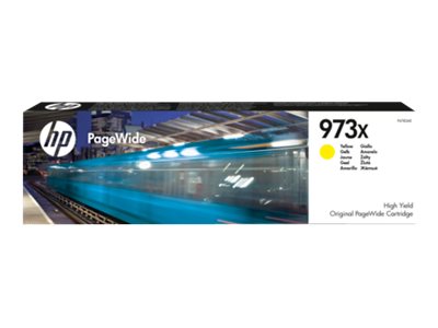 HP 973X original high yield yellow PageWide cartridge F6T83AE Verpackung