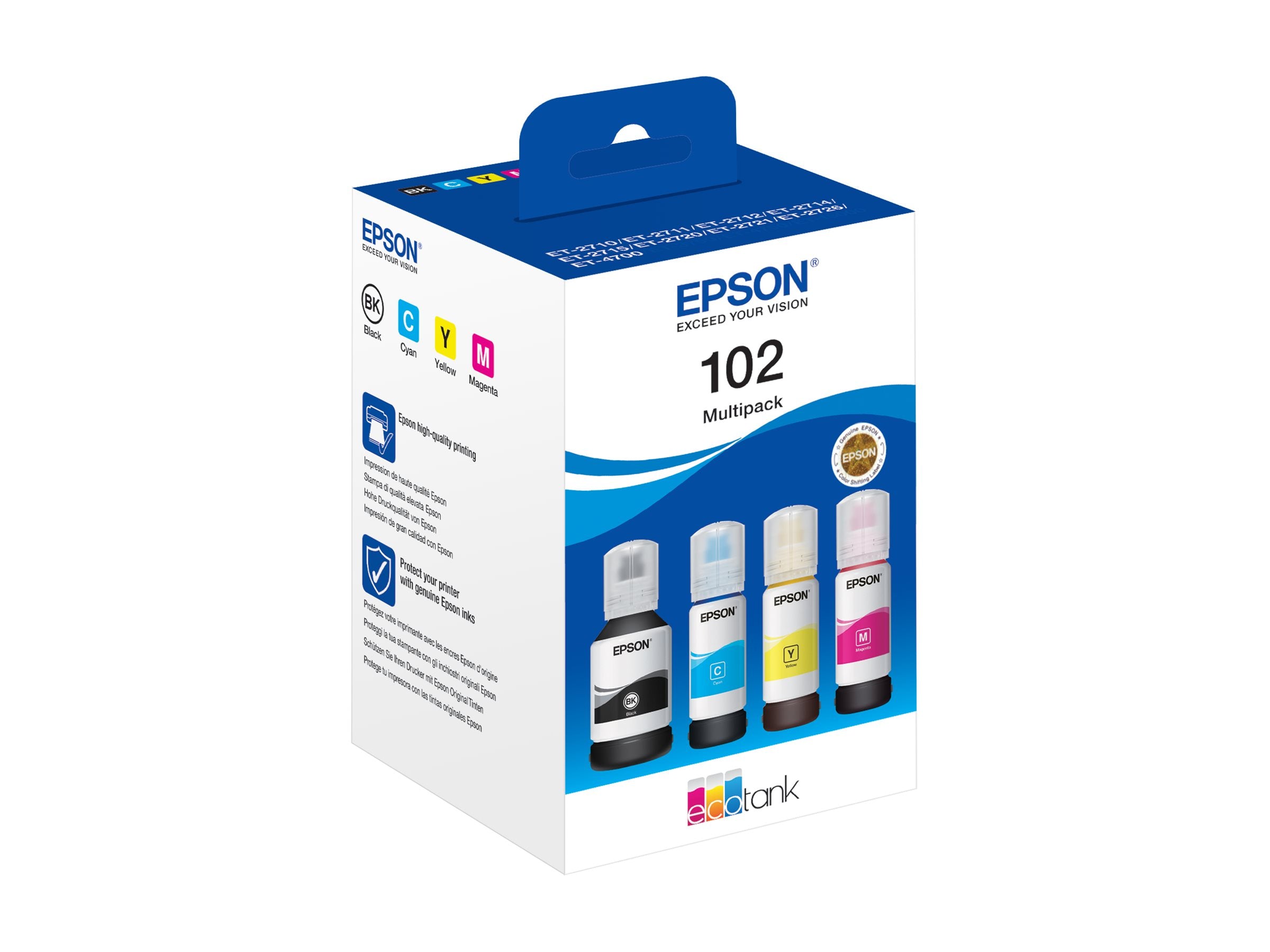 EPSON 1LB 102 EcoTank 4-colour Multipack Vorderansicht