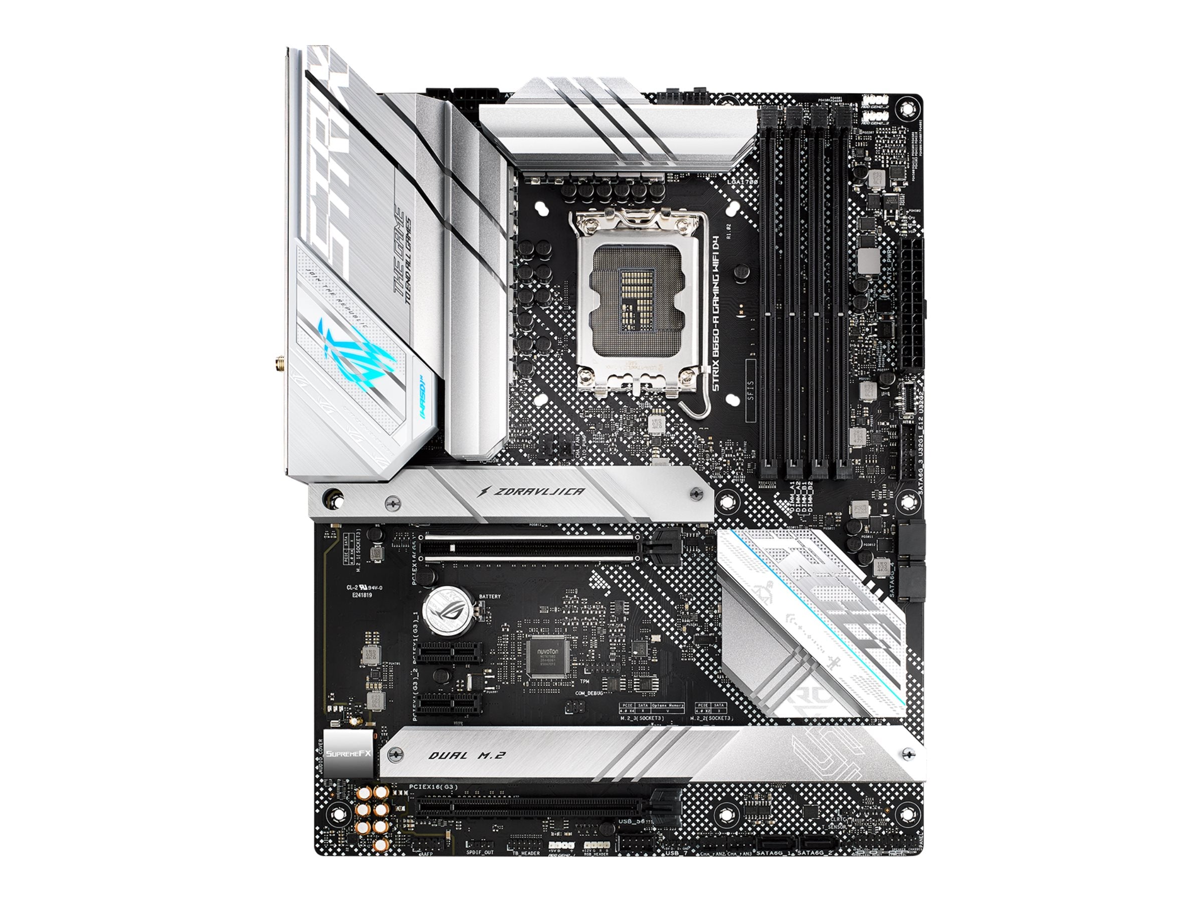 ASUS ROG STRIX B660-A GAMING WIFI D4 Motherboard Vorderansicht