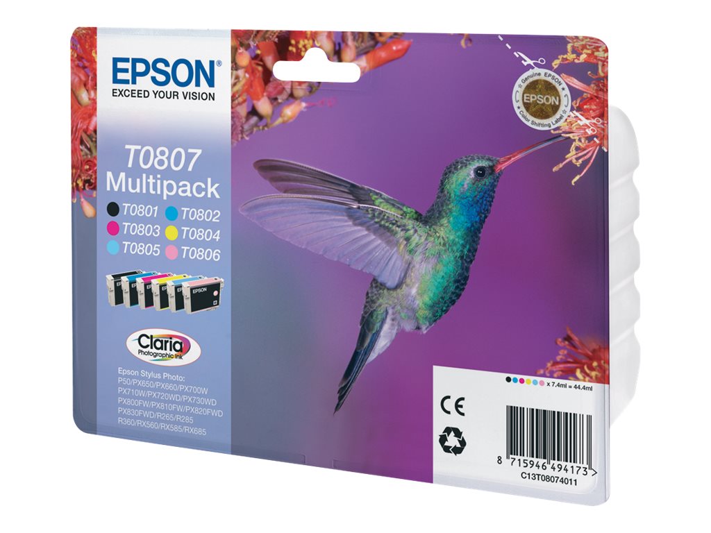 EPSON T0807 Tintenpatrone Verpackung