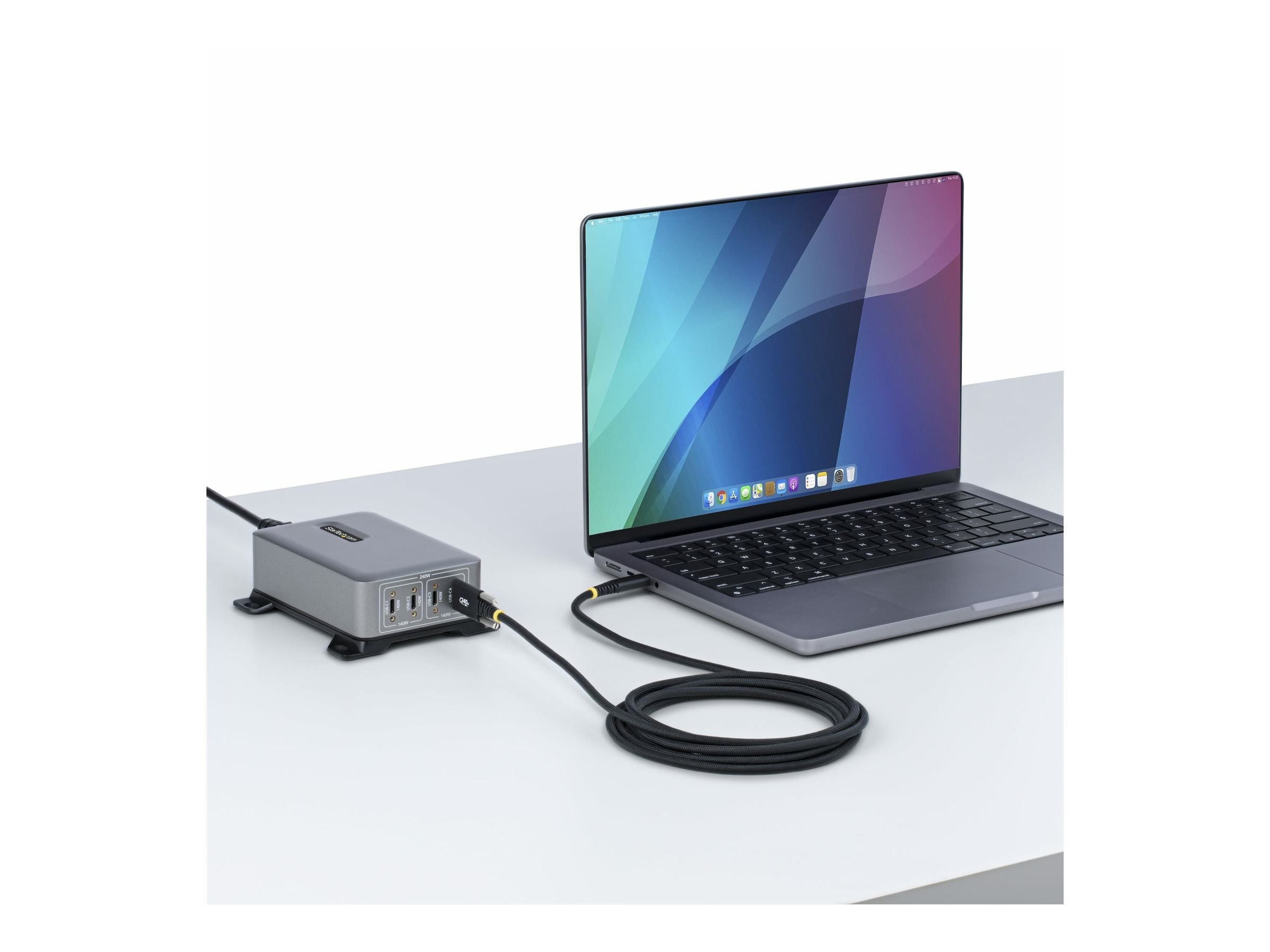 STARTECH.COM 3m USB-C-Ladekabel Schraubensicherung 240W 5A PD EPR Laptop-Ladekabel Nylon Geflochten USB-IF zertifiziert