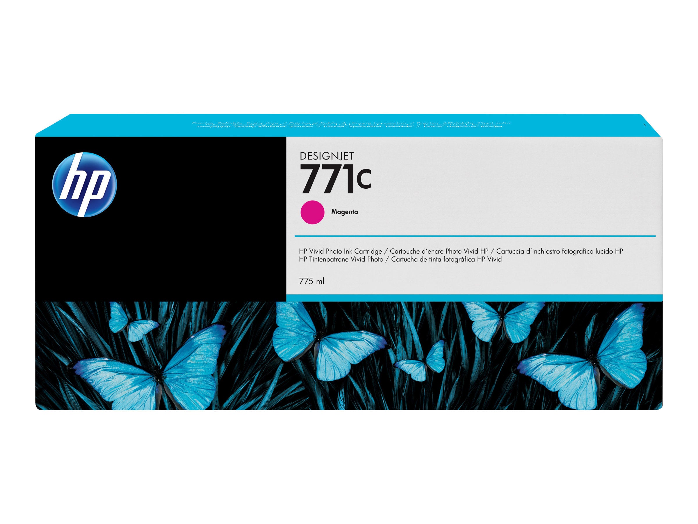 HP 771C Original Tinte magenta Vorderansicht