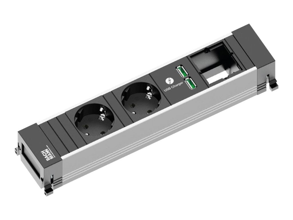 BACHMANN POWER FRAME Medium Steckdosenleiste Vorderansicht