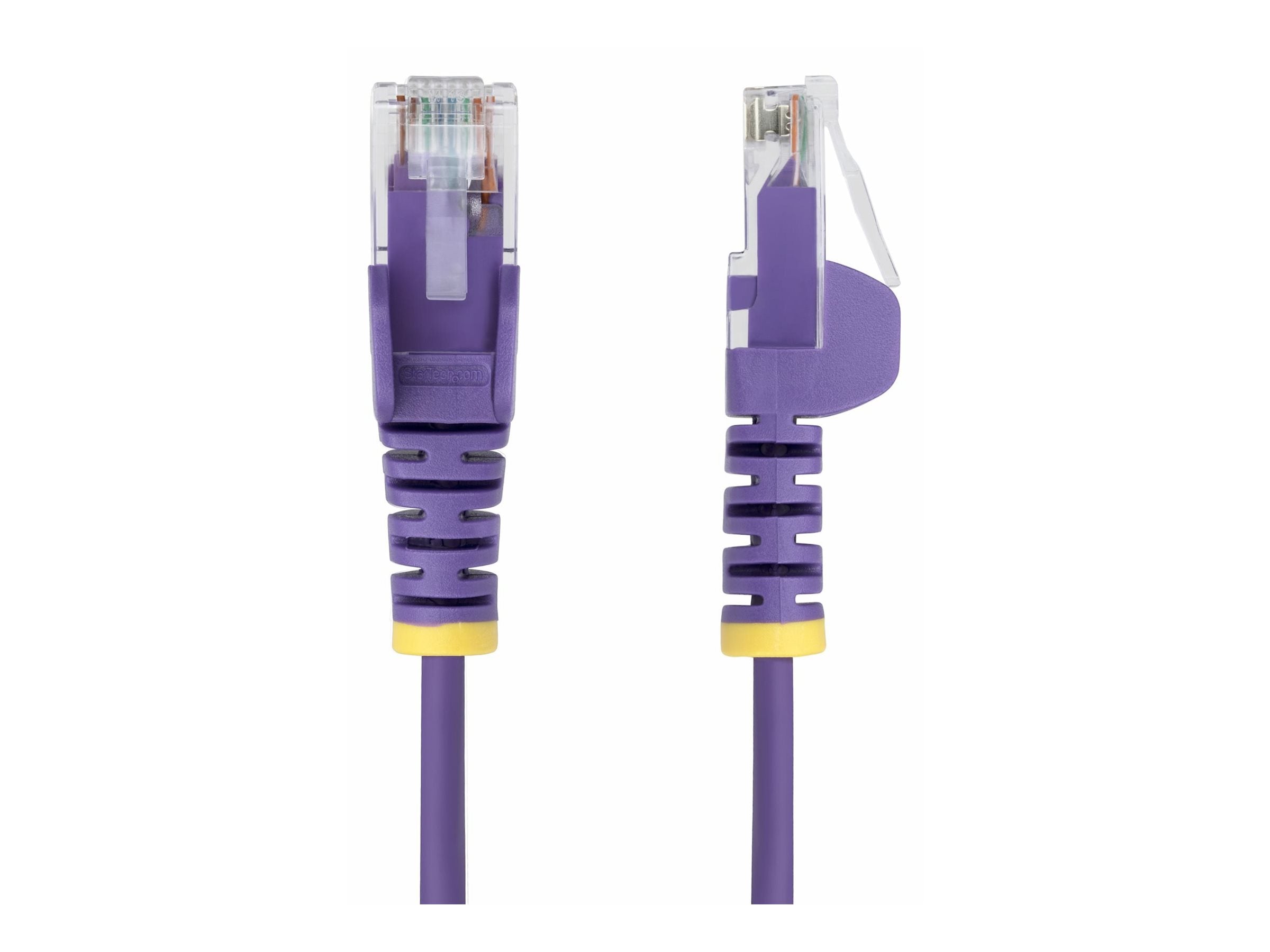 STARTECH.COM 25cm Lila Slim CAT6-Netzwerkkabel 100W PoE Snagless RJ45 LSZH 28AWG Reines Kupfer Patchkabel-Ethernet Kabel
