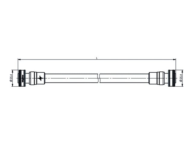 PUC TELEGÄRTNER 4.3-10 Jumper Kabel 1/2z IP68 L 0.5 m. mPP-mPP. G23 1/2z flex - JMPS/05BBK 4.3-10 auf 4.3-10 Push-Pull Type Jumper