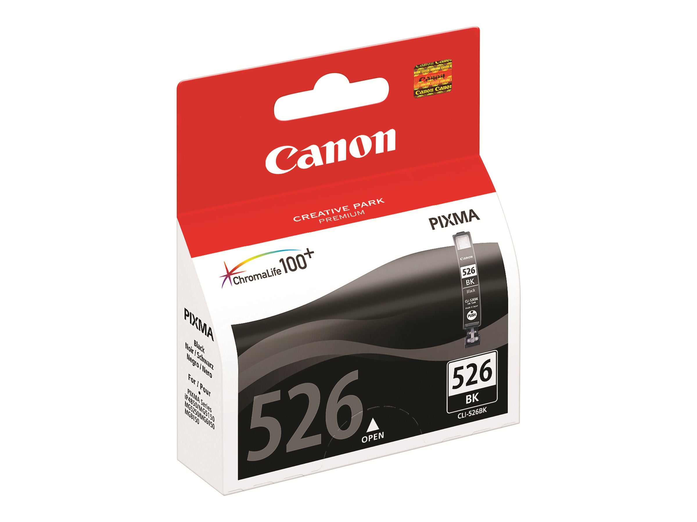 CANON 1LB CLI-526B Tintenbehälter schwarz Vorderansicht
