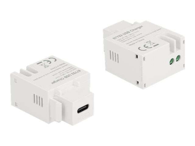 DELOCK Keystone Modul mit USB Type-C Ladebuchse 2,1 A - Vorderansicht