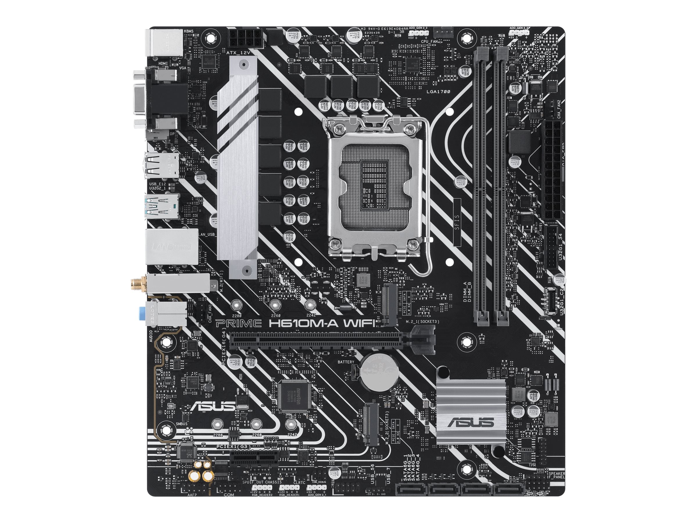 ASUS PRIME H610M-A WIFI Motherboard Vorderansicht
