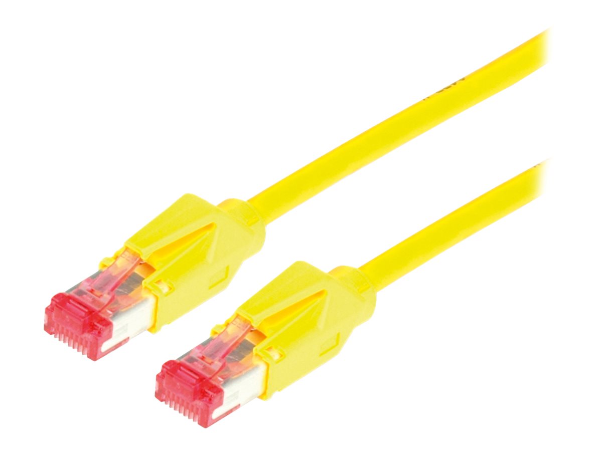 DRAKA Patchkabel Kat.6 Class E S/FTP UC900 TM21 LSOH gelb 0,5m - Vorderansicht