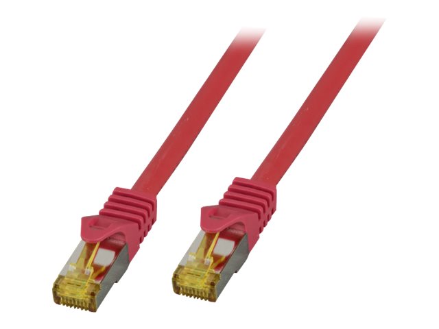 EFB Patchkabel Cat6a S/FTP LSZH 30m ROT - Vorderansicht