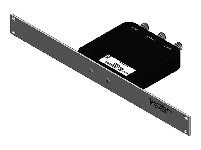 PROCOM 19Zoll x 1HE Montageplatte-B Vorderansicht