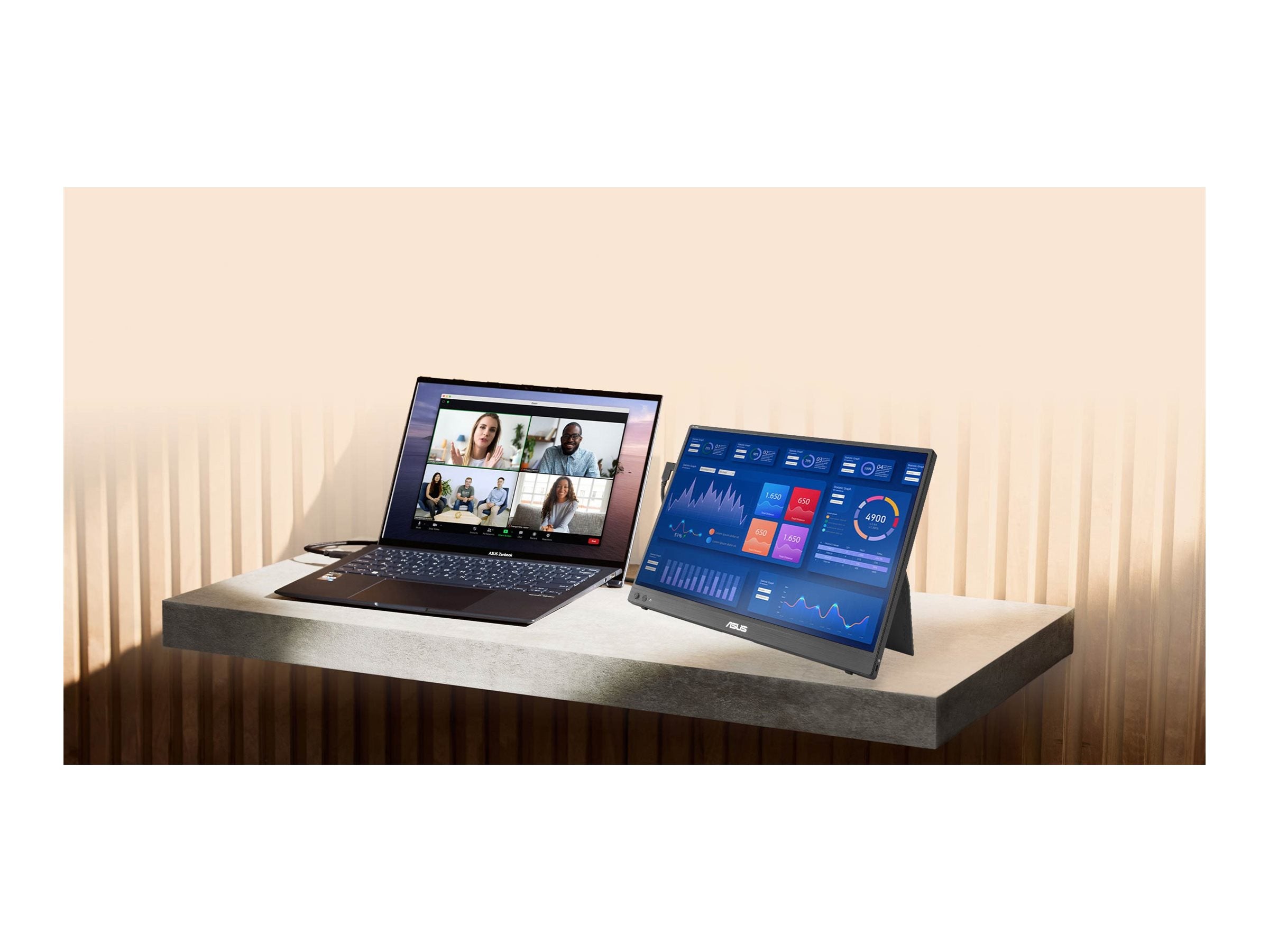 ASUS MB16NCG Monitor seitliche Ansicht