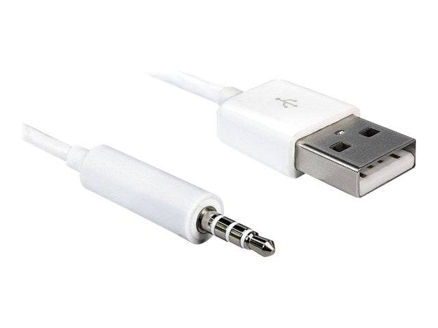 DELOCK Mobile Kabel USB-A St > 3,5 mm Klinke 4 Pin IPodShuffle 1m - Vorderansicht