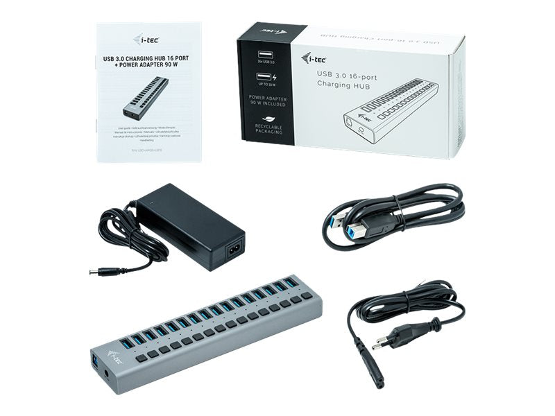 I-TEC USB 3.0 Charging HUB 16port Vorderansicht
