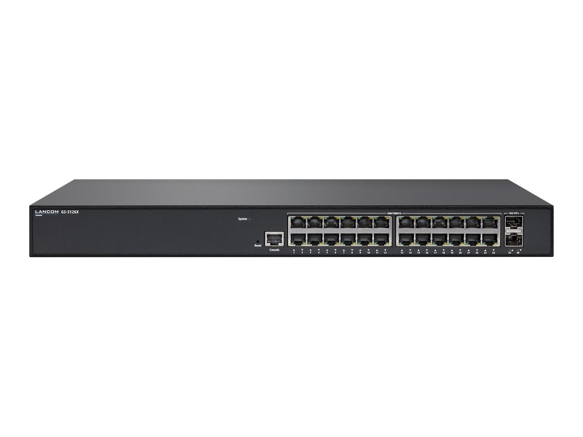 LANCOM GS-3126X Layer 3 lite Zugriffsschalter Vorderansicht
