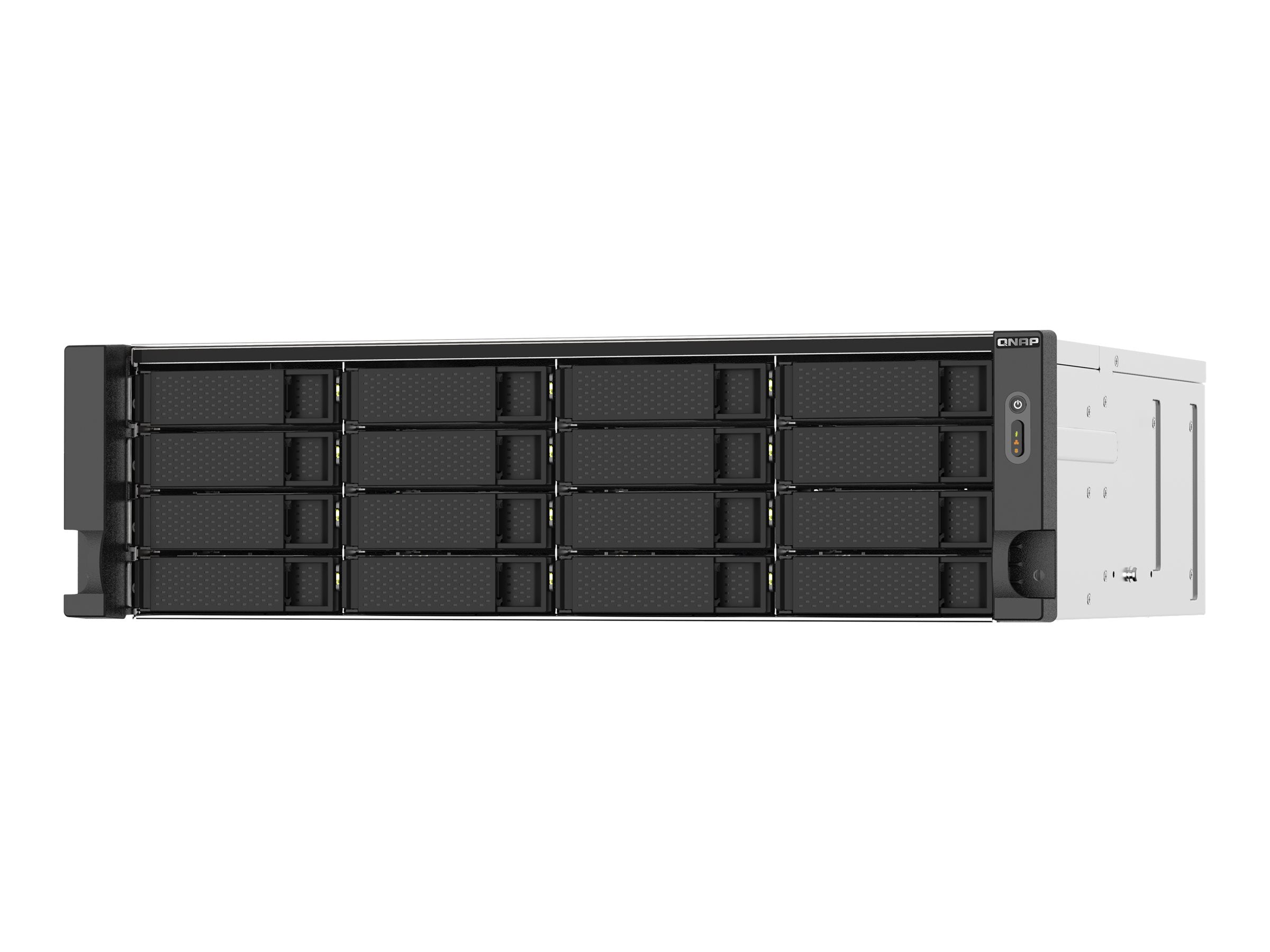 QNAP 16-Bay-Rackmount-NAS Rückansicht