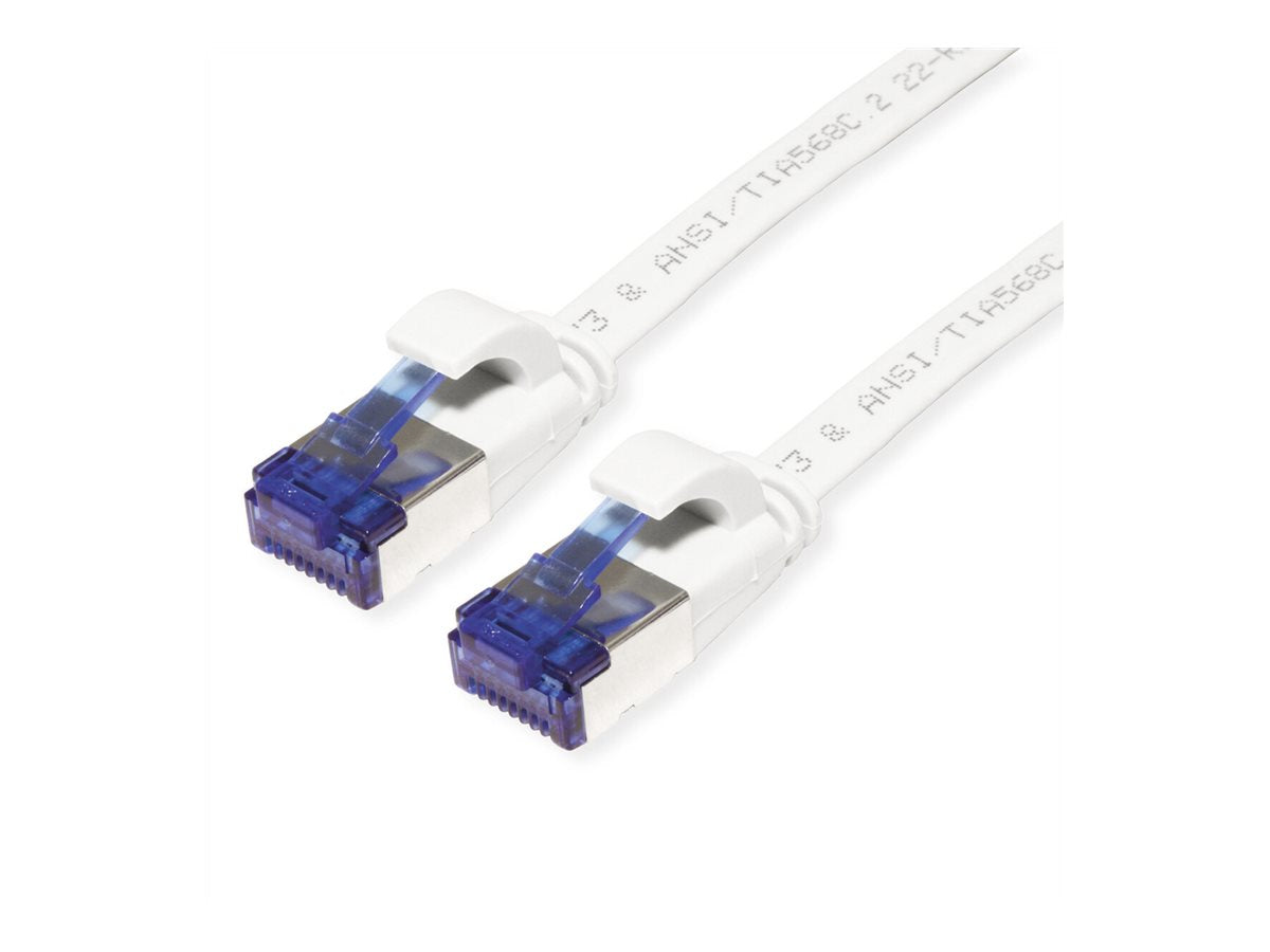 VALUE Patchkabel Kat.6A Class EA FTP extra-flach weiss 5m - Vorderansicht