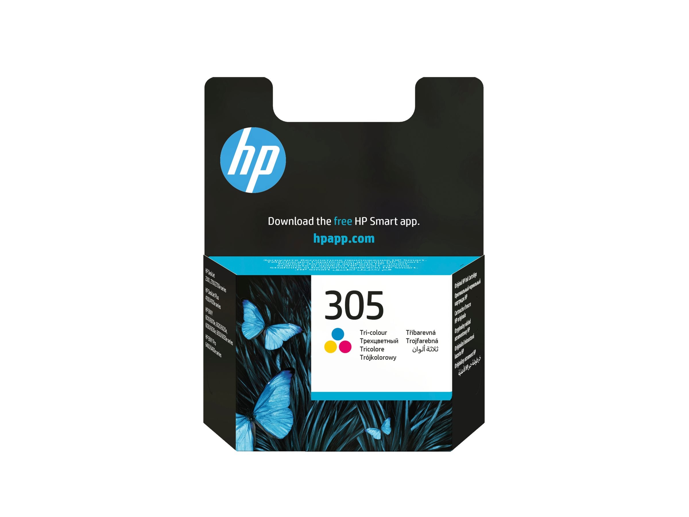 HP 305 Tri-color Original Ink Cartridge Vorderansicht