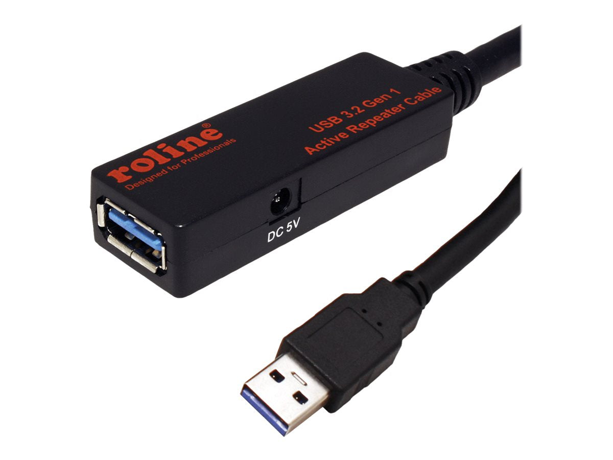 ROLINE USB 3.2 Gen 1 Aktives Repeater Kabel schwarz 15m - Verpackung