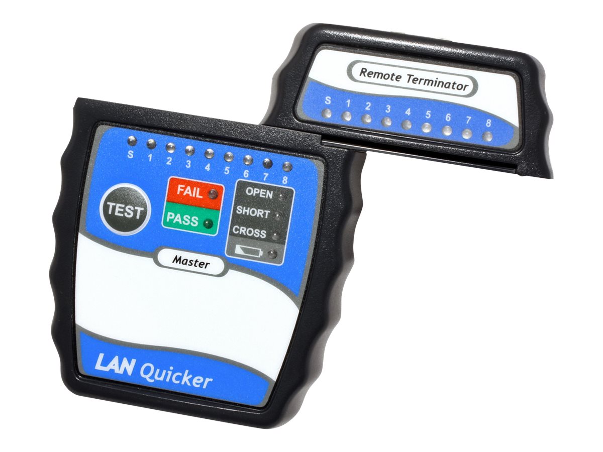 VALUE LAN Quicker Kabel Tester Vorderansicht
