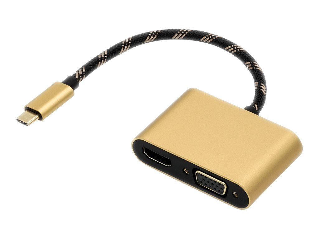 ROLINE GOLD Display Adapter USB Typ C - VGA + HDMI Verpackung