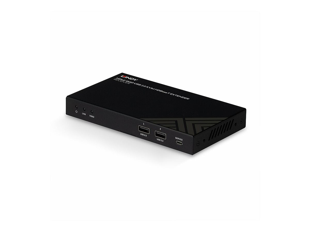 LINDY 150m HDMI 4K60 IR RS232 HDBT KVM Extender Vorderansicht