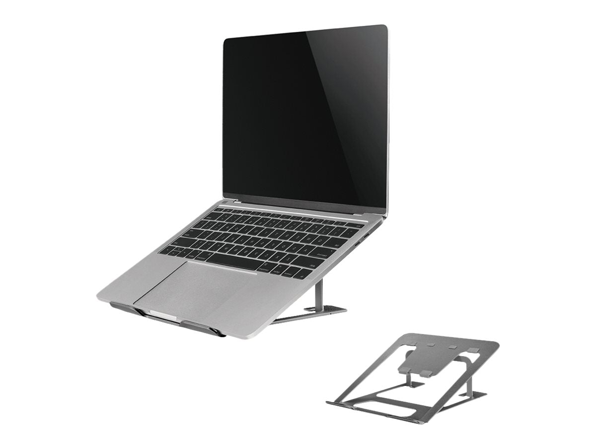 NEOMOUNTS Notebook Desk Stand Ergonomic Grey - Vorderansicht