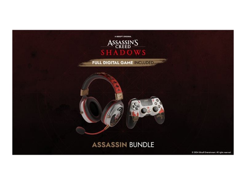 LEXIP X UBISOFT Assassins Creed Shadows ASSASSIN Box PC Game Headset Controller Detailansicht