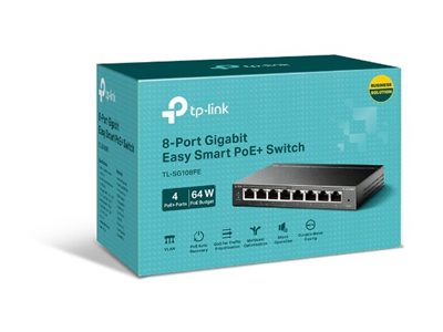 TP-LINK TL-SG108PE 8-Port Gigabit Easy Smart Switch Verpackung